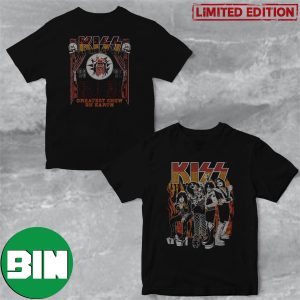 Greatest Show On Earth Kiss Psycho Circus Album Artwork Two Sides T-Shirt