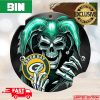 Green Bay Packers NFL Skull Joker Personalized Christmas Decorations Ornament For Fans