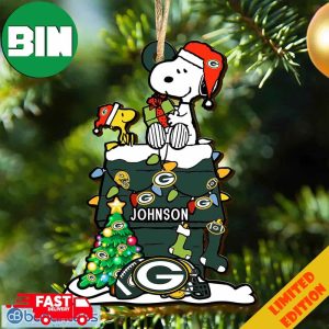 Green Bay Packers NFL Snoopy Ornament Personalized Christmas For Fans Gift 2023 Holidays