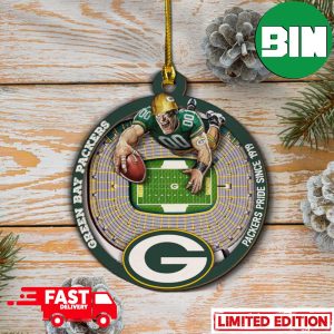 Green Bay Packers NFL Stadium View Christmas Best Tree Decorations Ornament