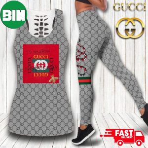 Gucci Supreme x Snake Tank Top And Leggings Luxury Brand Outfit