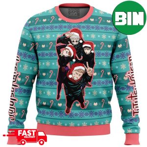 Happy Dub Cast Jujutsu Kaisen Xmas Gift For Fans 2023 Christmas Ugly Sweater