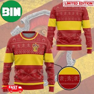 Harry Potter Gryffindor Christmas Gift Holiday Custom Name Ugly Sweater
