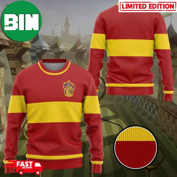 Harry Potter Gryffindor Quidditch Custom Name For Men And Women Ugly Sweater