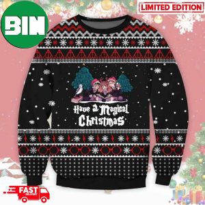 Harry Potter Have A Magical Christmas Snowflakes Pattern Ugly Christmas Sweater