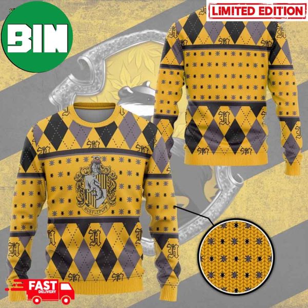 Harry Potter Hufflepuff Christmas 2023 Gift For Holiday Unique Ugly Sweater