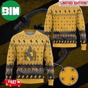 Harry Potter Hufflepuff Holiday Custom Name Christmas 2023 Gift For Men And Women Ugly Sweater