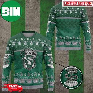 Harry Potter Slytherin Christmas Ver 1 Xmas Gift 2023 For Family Ugly Sweater