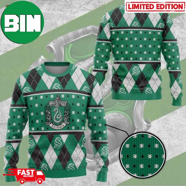 Harry Potter Slytherin Holiday 2023 Gift For Fan Christmas Ugly Sweater