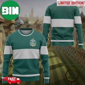 Harry Potter Slytherin Quidditch Custom Name For Family Ugly Sweater