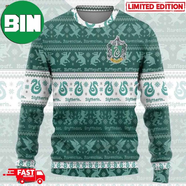 Harry Potter Slytherin Quidditch Xmas Gift For Family Ugly Sweater