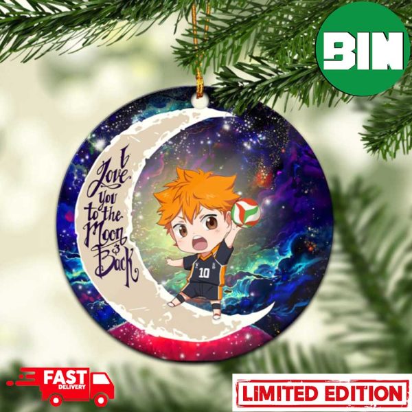 Hinata Haikyuu Love You To The Moon Galaxy Perfect Gift For Holiday Christmas Tree Gift Unique Ornament