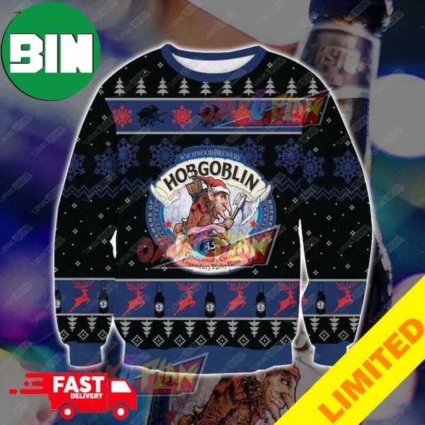 Hobgoblin Beer Xmas Funny 2023 Holiday Custom And Personalized Idea Christmas Ugly Sweater