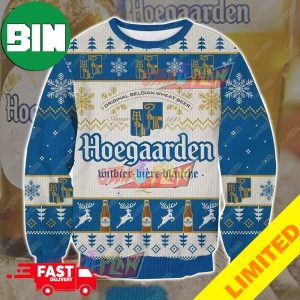 Hoegaarden Beer 3D Xmas Funny 2023 Holiday Custom And Personalized Idea Christmas Ugly Sweater