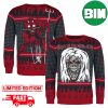 Guns N Roses Skull Logo Snowflakes Pattern 2023 Christmas Blue Xmas Gift Ugly Sweater