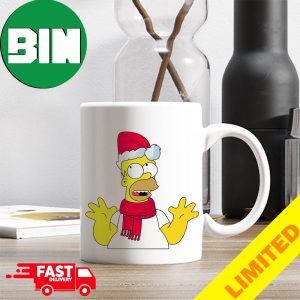 Homer Simpson The Simpsons Family In Santa Hat Funny Christmas 2023 Ceramic Mug