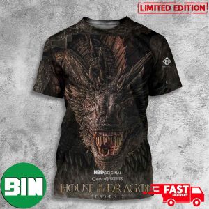 House Of The Dragon Season 2 Game Of Thrones HBO Original All Over Print T-Shirt
