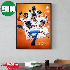 Houston Astros Lucky 7 Are Headed Back To The ALCS MLB 2023 Postseason Poster Canvas