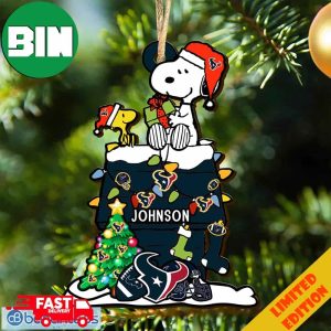 Houston Texans NFL Snoopy Ornament Personalized Christmas For Fans Gift 2023 Holidays