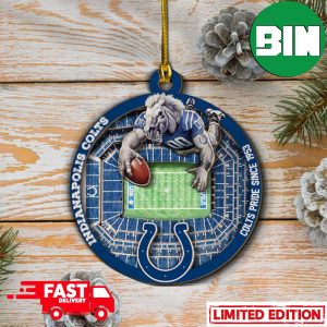 Indianapolis Colts NFL Stadium View Xmas Tree Decorations Christmas Ornament