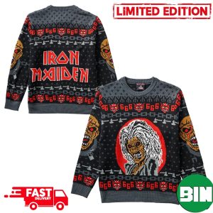 Iron Maiden 666 Logo Christmas 2023 For Fans Xmas Ugly Sweater