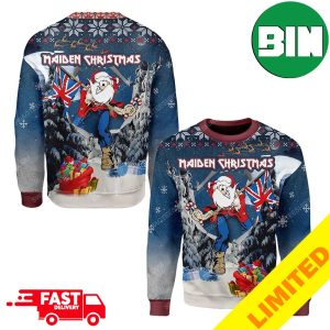 Iron Maiden Christmas Santa Xmas 2023 Holiday Gift For Fans Ugly Sweater