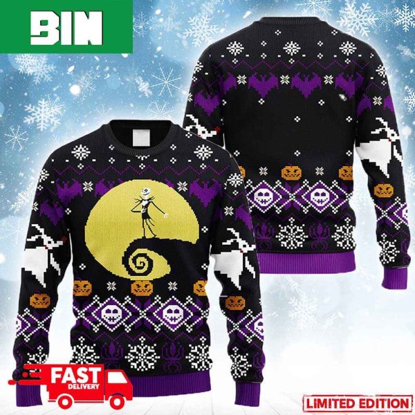 Jack In The Nightmare Before Christmas Ugly Sweater For Men And Women