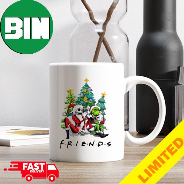 Jack Skellington x Grinch Nightmare Before Christmas FRIENDS 2023 Holiday Gift Ceramic Mug