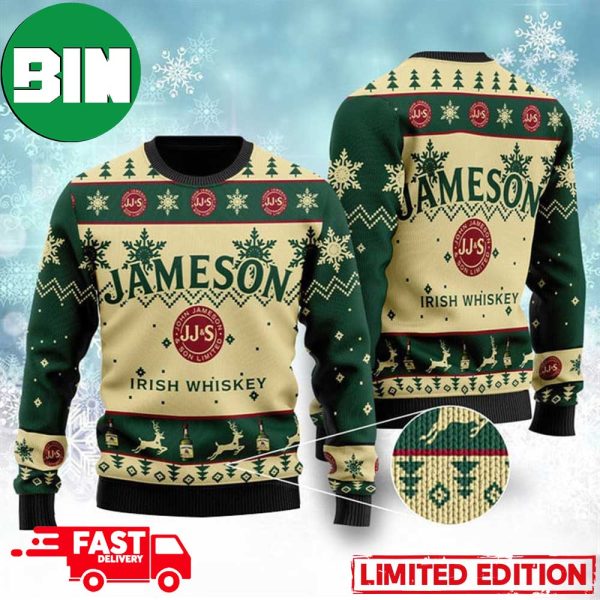 Jameson For Drink Lovers Xmas Gift Christmas Ugly Sweater