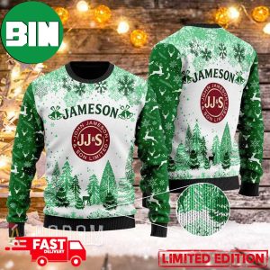 Jameson Snowflakes Pattern Xmas Gift 2023 Ugly Christmas Sweater