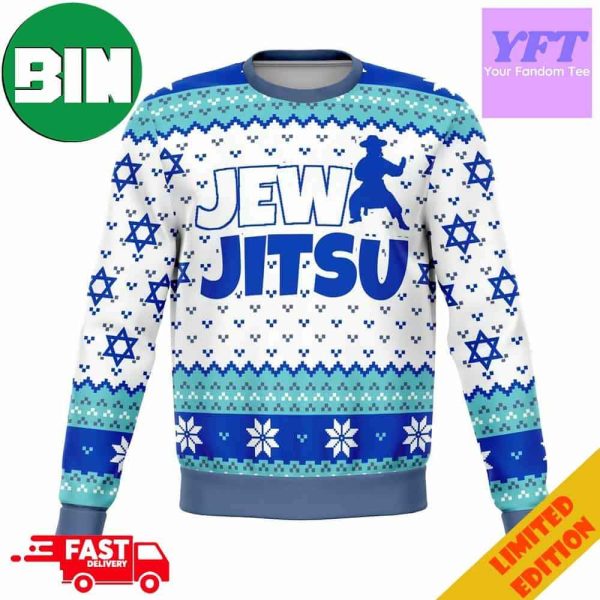 Jewjitsu Meme 2023 Design 3D Ugly Christmas Sweater For Men And Women