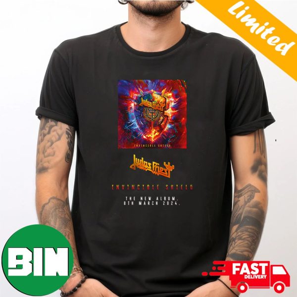 Judas Priest Invincible Shield The New Album 8th March 2024 T-Shirt