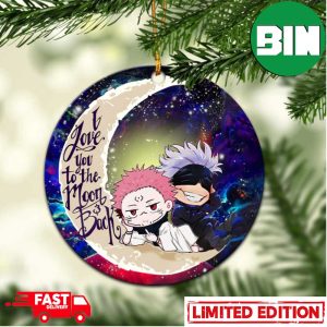 Jujutsu Kaisen Gojo Sakuna Chibi Anime Love You To The Moon Galaxy Perfect Gift For Holiday Ornament