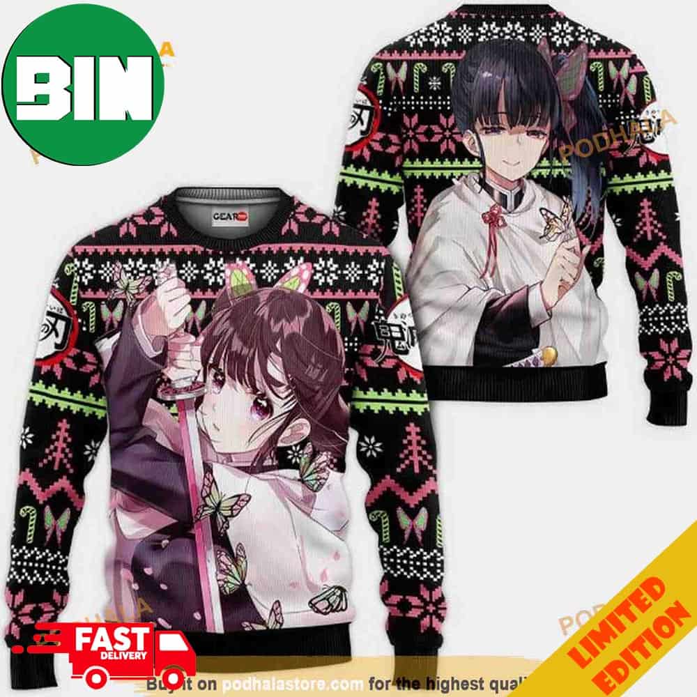 Kanao Kimetsu No Yaiba Xmas 2023 Unique Ugly Anime Christmas Sweater