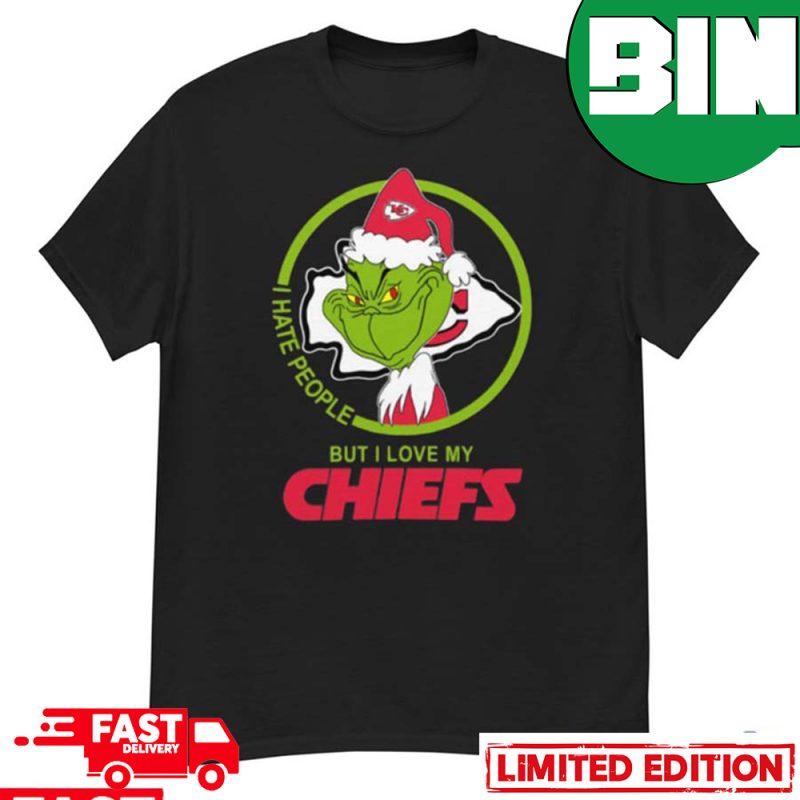 NFL Kansas City Chiefs Logo Grinch Hug Cute Gift For Grinch Lover