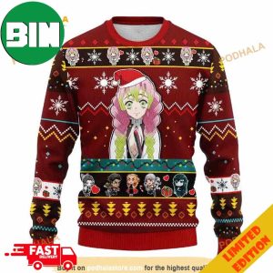 Kimetsu No Yaiba Mitsuri Kanroji Xmas Ugly Wool Anime Christmas Sweater