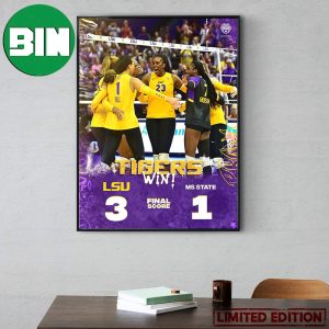 LSU Tigers Win 3-1 In SEC Home Games LSU Volleyball Home Decor Poster Canvas