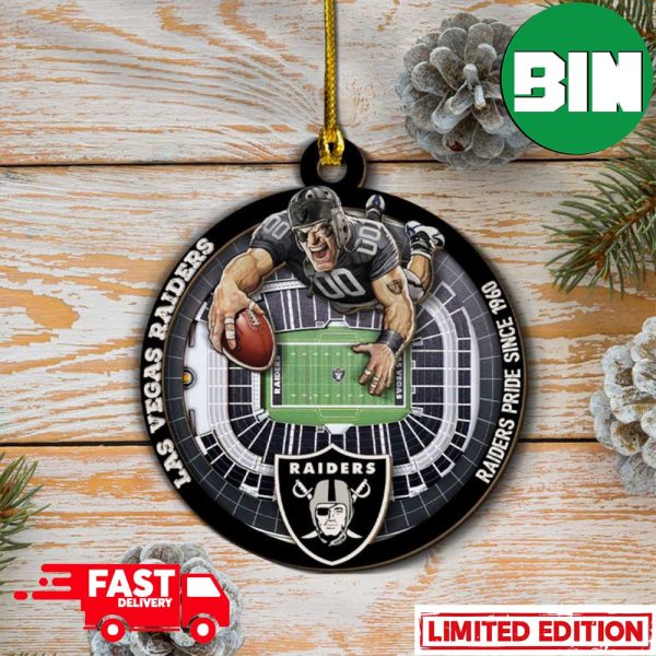 Las Vegas Raiders NFL Stadium View For Fans Xmas Tree Decorations Christmas Ornament