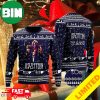 Led Zeppelin 3D Christmas Knitting Pattern Snowflakes And Pine Tree Xmas Ugly Sweater