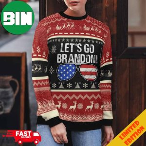 Let’s Go Brandon 3D Holiday 2023 Gift Ugly Sweater For Men And Women