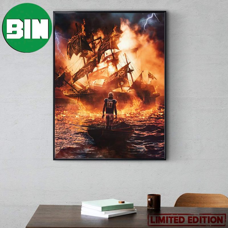 Los Angeles Chargers Burn Las Vegas Raiders With 24 Points Congratulations Let Bolt Up Poster