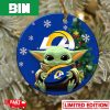 Los Angeles Chargers Baby Yoda NFL Football 2023 Christmas Tree Decorations Ornament