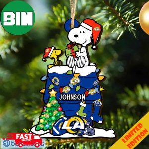 Los Angeles Rams NFL Snoopy Ornament Personalized Christmas For Fans Gift 2023 Holidays