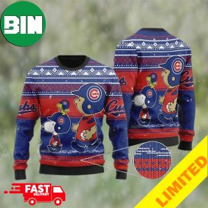 MLB Chicago Cubs Snoopy And Charlie Brown Ugly Christmas Sweater For Men And Women