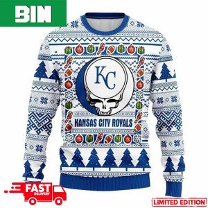 MLB Kansas City Royals Grateful Dead For Holiday 2023 Xmas Gift For Men And Women Funny Ugly Sweater