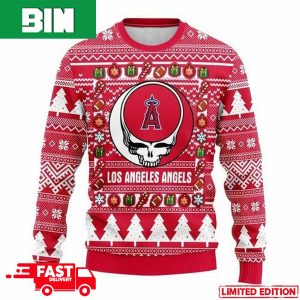 MLB Los Angeles Angels Grateful Dead For Holiday 2023 Xmas Gift For Men And Women Funny Ugly Sweater