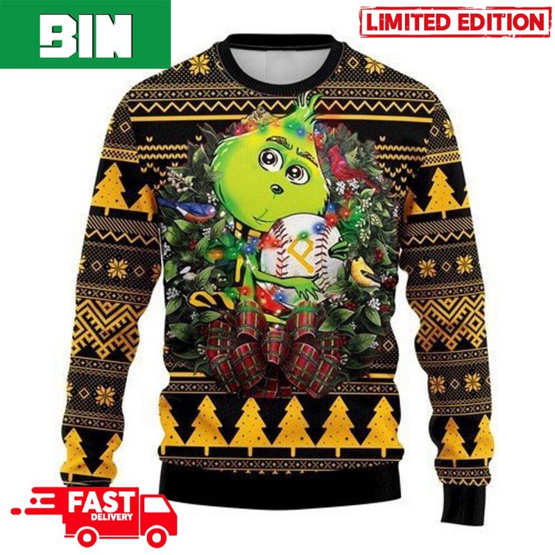 Christmas Gift MLB Pittsburgh Pirates Logo With Funny Grinch Christmas Red  Ugly Sweater – G Fanatics - Freedomdesign