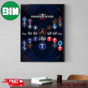 MLB  Postseason Picture Matchups x Adobe 2023 World Series Arizona Diamondbacks vs Texas Rangers Poster Canvas
