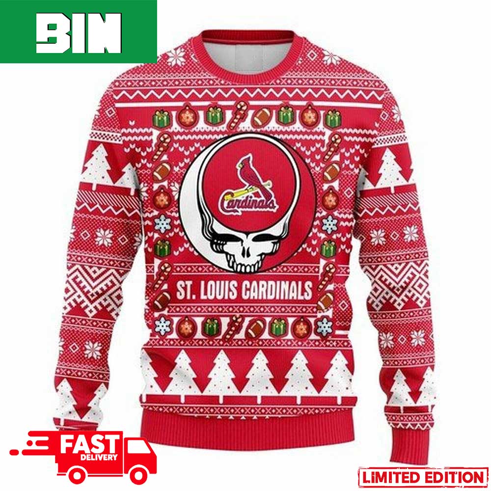 MLB St Louis Cardinals Grateful Dead For Holiday 2023 Xmas Gift For Men And  Women Funny Ugly Sweater - Binteez