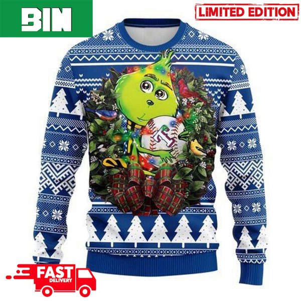 MLB Texas Rangers Grinch Hug Christmas 2023 Xmas Gift For Fans Ugly Sweater